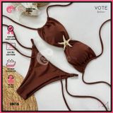  Bikini 2 Mảnh Cúp Nhúng Mix Khoen Sao Biển Dễ Thương GECKO 2M16 