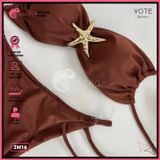 Bikini 2 Mảnh Cúp Nhúng Mix Khoen Sao Biển Dễ Thương GECKO 2M16 