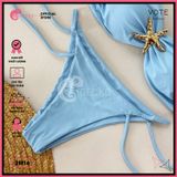  Bikini 2 Mảnh Cúp Nhúng Mix Khoen Sao Biển Dễ Thương GECKO 2M16 