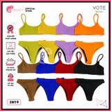  Bikini 2 Mảnh Áo 2 Dây Basic Thun Xốp GECKO 2M19 