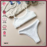  Bikini 2 Mảnh Áo 2 Dây Basic Thun Xốp GECKO 2M19 