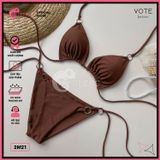  Bikini 2 Mảnh Quần Áo Tam Giác 6 Khoen Tròn GECKO 2M21 
