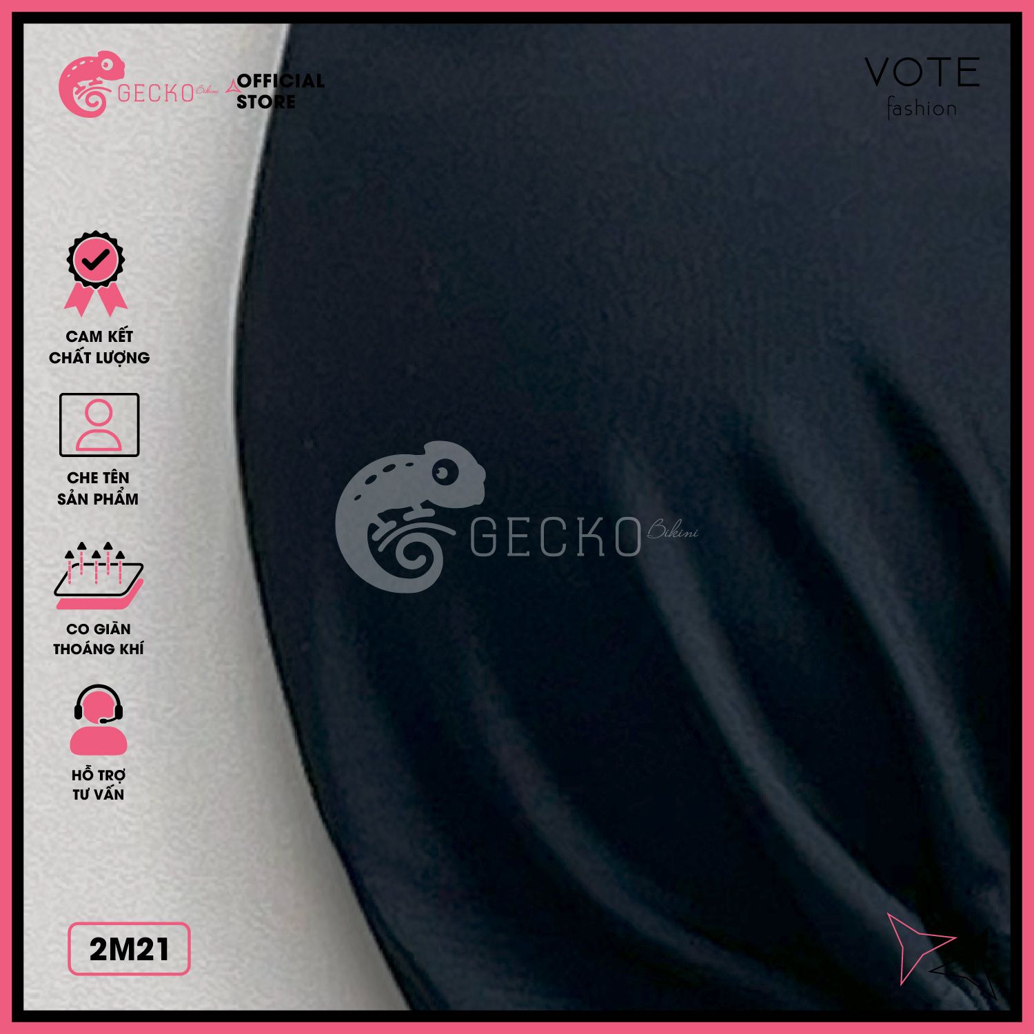  Bikini 2 Mảnh Quần Áo Tam Giác 6 Khoen Tròn GECKO 2M21 