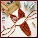  Bikini 2 Mảnh Tam Giác Quần Rút Dây GECKO 2M22 