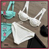  Bikini 2 Mảnh Áo Gọng Cúp Ngực Dây Áo Bảng To GECKO 2M24 