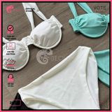  Bikini 2 Mảnh Áo Gọng Cúp Ngực Dây Áo Bảng To GECKO 2M24 