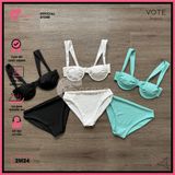  Bikini 2 Mảnh Áo Gọng Cúp Ngực Dây Áo Bảng To GECKO 2M24 