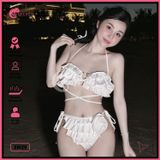  Bikini 2 Mảnh Bèo Tấng Phối Khoen Dễ Thương GECKO 2M29 