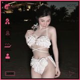  Bikini 2 Mảnh Bèo Tấng Phối Khoen Dễ Thương GECKO 2M29 