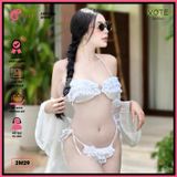  Bikini 2 Mảnh Bèo Tấng Phối Khoen Dễ Thương GECKO 2M29 