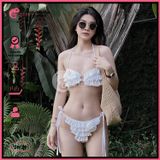  Bikini 2 Mảnh Bèo Tấng Phối Khoen Dễ Thương GECKO 2M29 