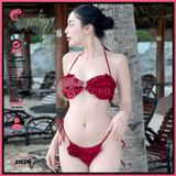 Bikini 2 Mảnh Bèo Tấng Phối Khoen Dễ Thương GECKO 2M29 