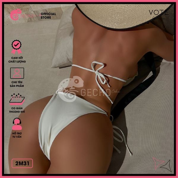  Bikini 2 Mảnh Phối Hoa Đại Cao Cấp Quần LotKhe GECKO 2M31 