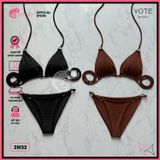  Bikini 2 Mảnh 6 Khoen Tam Giác Quần Tăng Đơ GECKO 2M32 