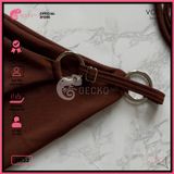  Bikini 2 Mảnh 6 Khoen Tam Giác Quần Tăng Đơ GECKO 2M32 