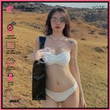  Bikini 2 Mảnh Áo Xoắn Cúp Ngang Gợi Cảm GECKO 2M33 