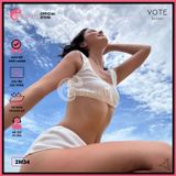  Bikini 2 Áo Crotop Phối Quần Đùi Thun Gân GECKO 2M34 