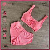  Bikini 2 Áo Crotop Phối Quần Đùi Thun Gân GECKO 2M34 