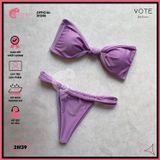  Bikini 2 Mảnh Áo Chéo Quần Nhỏ Đan Dây GECKO 2M39 