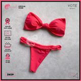  Bikini 2 Mảnh Áo Chéo Quần Nhỏ Đan Dây GECKO 2M39 