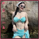  Bikini 2 Mảnh Áo Chéo Quần Nhỏ Đan Dây GECKO 2M39 