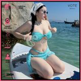  Bikini 2 Mảnh Áo Chéo Quần Nhỏ Đan Dây GECKO 2M39 