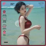  Bikini 2 Mảnh Áo Lệch Vai Quần Đan Dây GECKO 2M40 