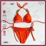  Bikini 2 Mảnh Tam Giác Phối Xích Xốp Nhật GECKO 2M42 