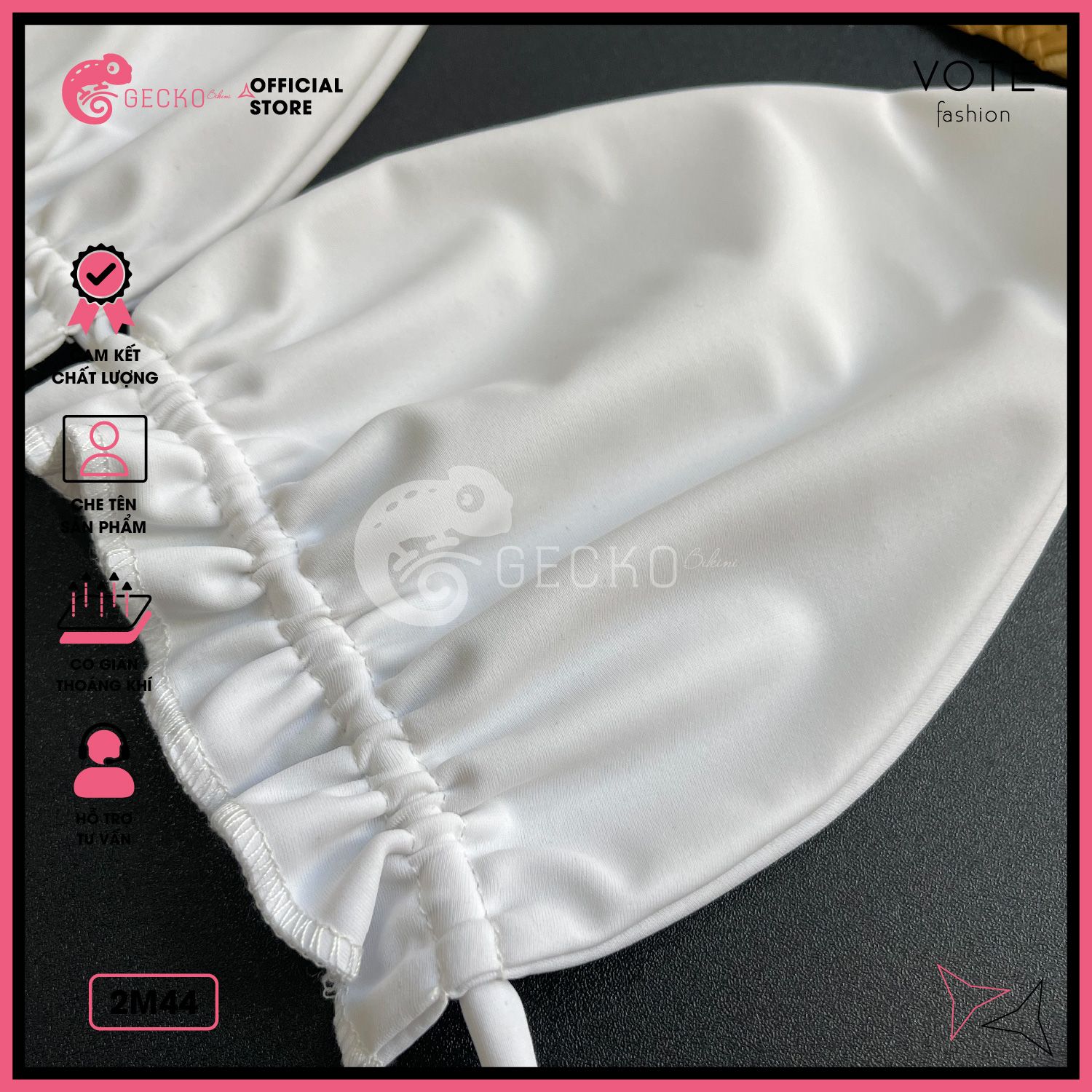  Bikini 2 Mảnh Áo Bèo Quần Nhỏ Rút Dây GECKO 2M44 