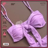  Bikini 2 Mảnh Áo Nơ Phối Quần Cột Dây GECKO 2M45 