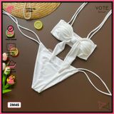  Bikini 2 Mảnh Áo Nơ Phối Quần Cột Dây GECKO 2M45 