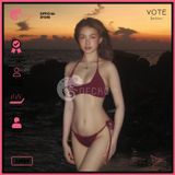  Bikini 2 Mảnh Áo Cột Dây Cổ Vuông Sexy GECKO 2M49 