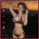  Bikini 2 Mảnh Áo Cột Dây Cổ Vuông Sexy GECKO 2M49 