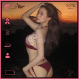  Bikini 2 Mảnh Áo Cột Dây Cổ Vuông Sexy GECKO 2M49 