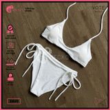  Bikini 2 Mảnh Áo Cột Dây Cổ Vuông Sexy GECKO 2M49 