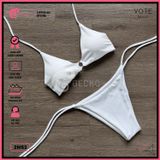  Bikini 2 Mảnh Áo Tam Giác Khoen Tròn Gợi Cảm Quần Lotkhe GECKO 2M53 