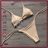  Bikini 2 Mảnh Áo Tam Giác Khoen Tròn Gợi Cảm Quần Lotkhe GECKO 2M53 