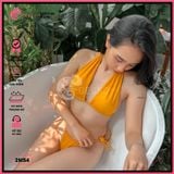  Bikini 2 Mảnh Áo Cúp Ngực Cột Dây Quần Lotkhe GECKO 2M54 