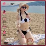  Bikini 2 Mảnh Cúp Ngực Kèm Hoa Gợi Cảm GECKO 2M58 