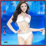  Bikini 2 Mảnh Áo Cúp Ngực Thắt Dây Đính Ngọc GECKO 2M62 