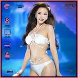  Bikini 2 Mảnh Áo Cúp Ngực Thắt Dây Đính Ngọc GECKO 2M62 