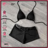 Bikini 2 Mảnh Nơ Quần Đùi Tăm Lạnh Dễ Thương GECKO 2M77 