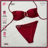  Bikini 2 Mảnh Phối Khoen Charm Slay Dễ Thương GECKO 2M86 