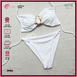  Bikini 2 Mảnh Phối Khoen Charm Slay Dễ Thương GECKO 2M86 