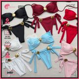  Bikini 2 Mảnh Đính Khoen Vỏ Sò Xinh Xắn Sexy GECKO 2M87 