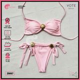  Bikini 2 Mảnh Đính Khoen Vỏ Sò Xinh Xắn Sexy GECKO 2M87 