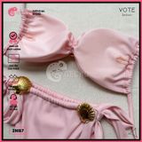  Bikini 2 Mảnh Đính Khoen Vỏ Sò Xinh Xắn Sexy GECKO 2M87 