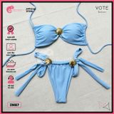  Bikini 2 Mảnh Đính Khoen Vỏ Sò Xinh Xắn Sexy GECKO 2M87 