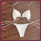  Bikini 2 Mảnh Tam Giác Viền Bèo Cột Dây Cute GECKO 2M88 
