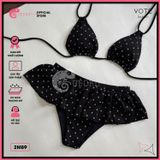  Bikini 2 Mảnh Tam Giác Chấm Bi Quần Váy Dễ Thương GECKO 2M89 